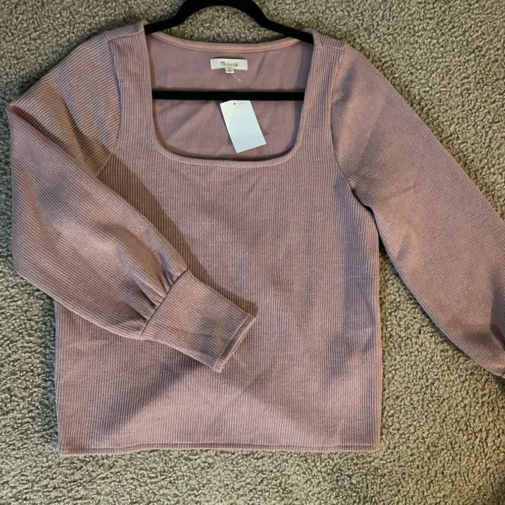 A mauve madewell top